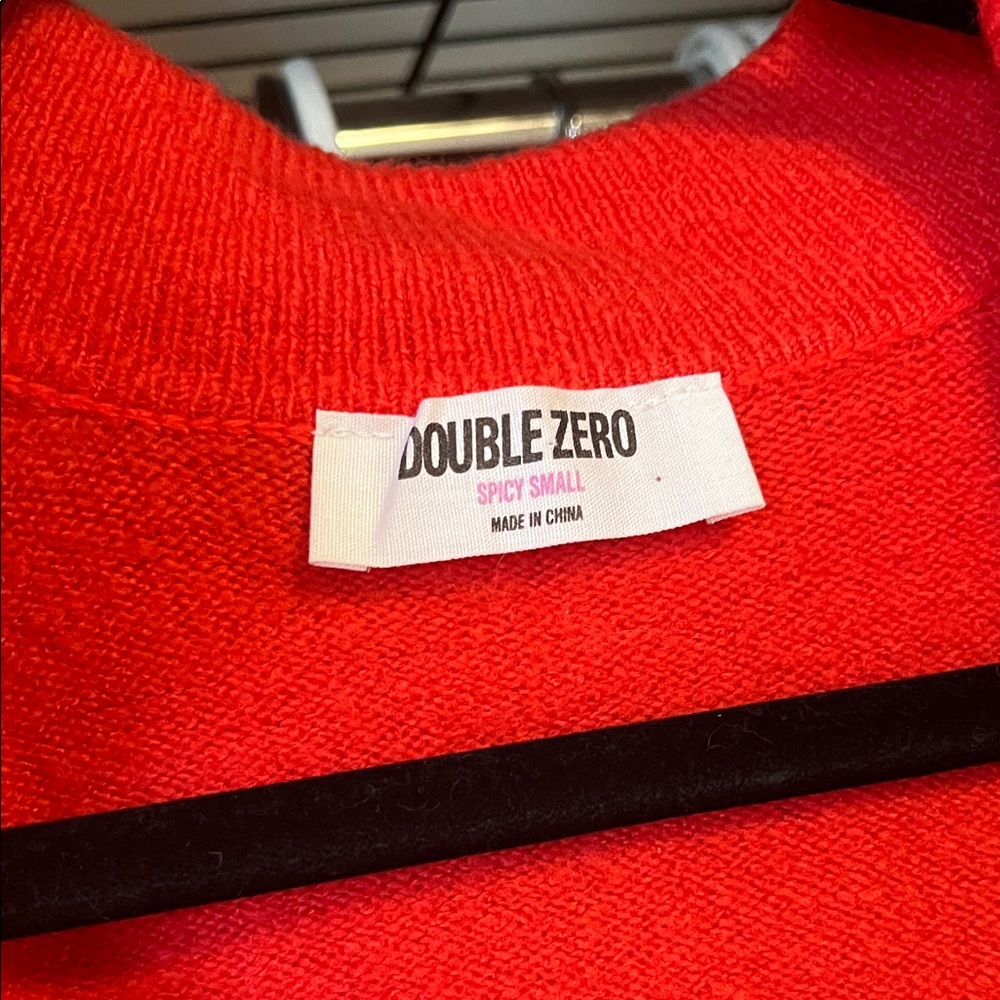 Trendy Red Button Up - Picture 2 of 4